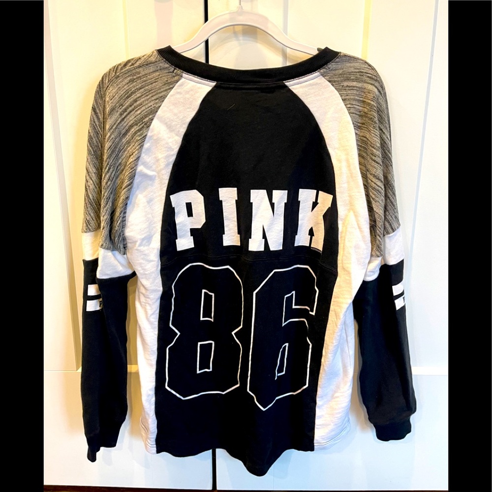 Comfy PINK Victoria Secret V-Neck Crew! - Picture 3 of 3